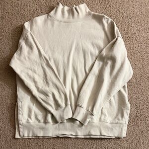 Old Navy Off-White Ribbed Sweatshirt
